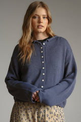 Knit Roll Cardigan