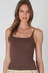 Solid Spaghetti Strap Tank
