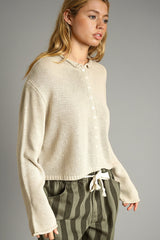 Knit Roll Cardigan