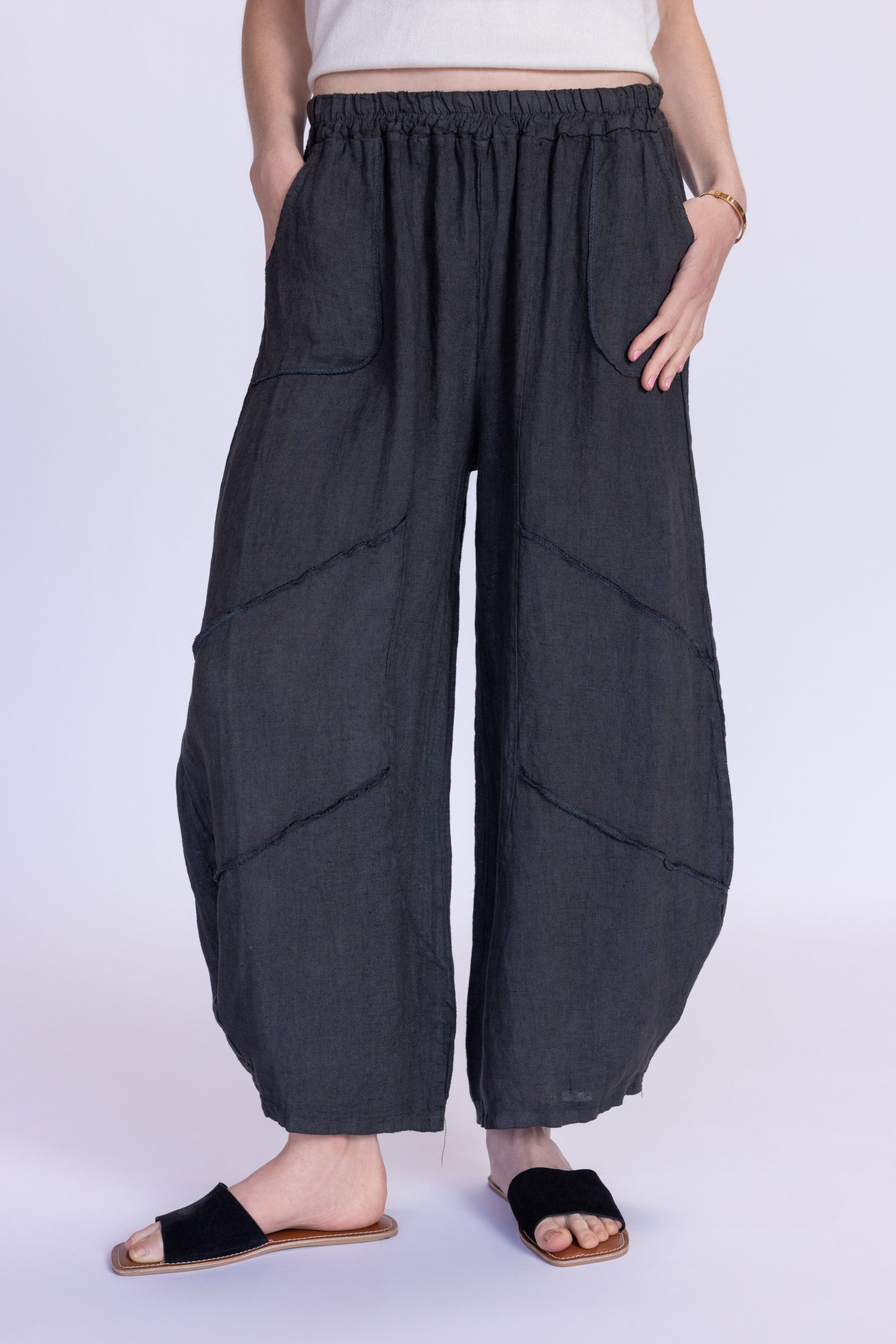 Barrel Linen Pants