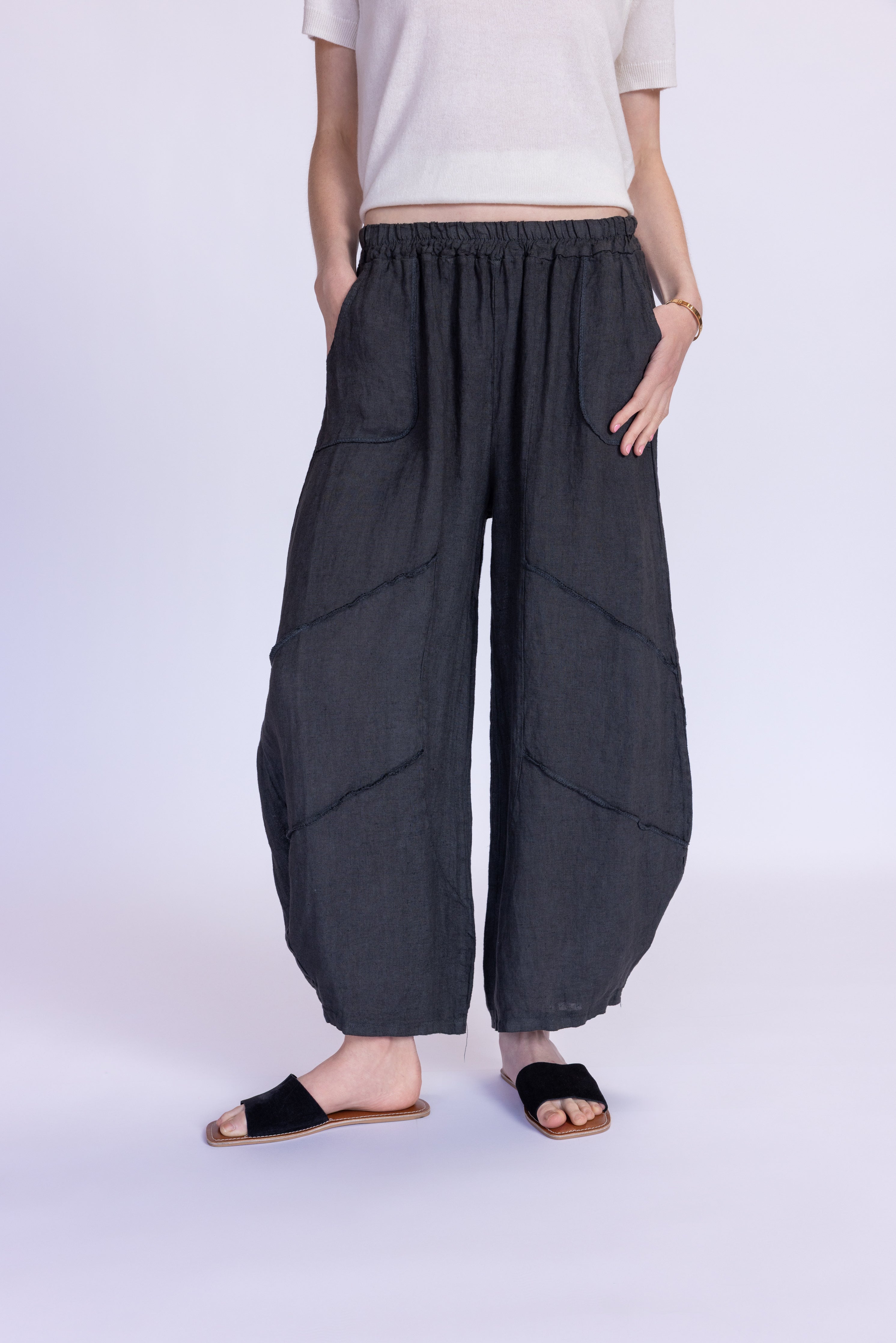 Barrel Linen Pants