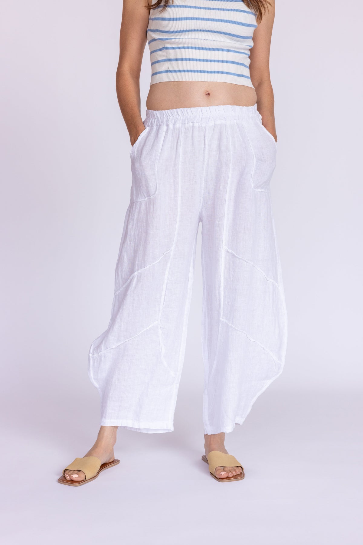 Barrel Linen Pants