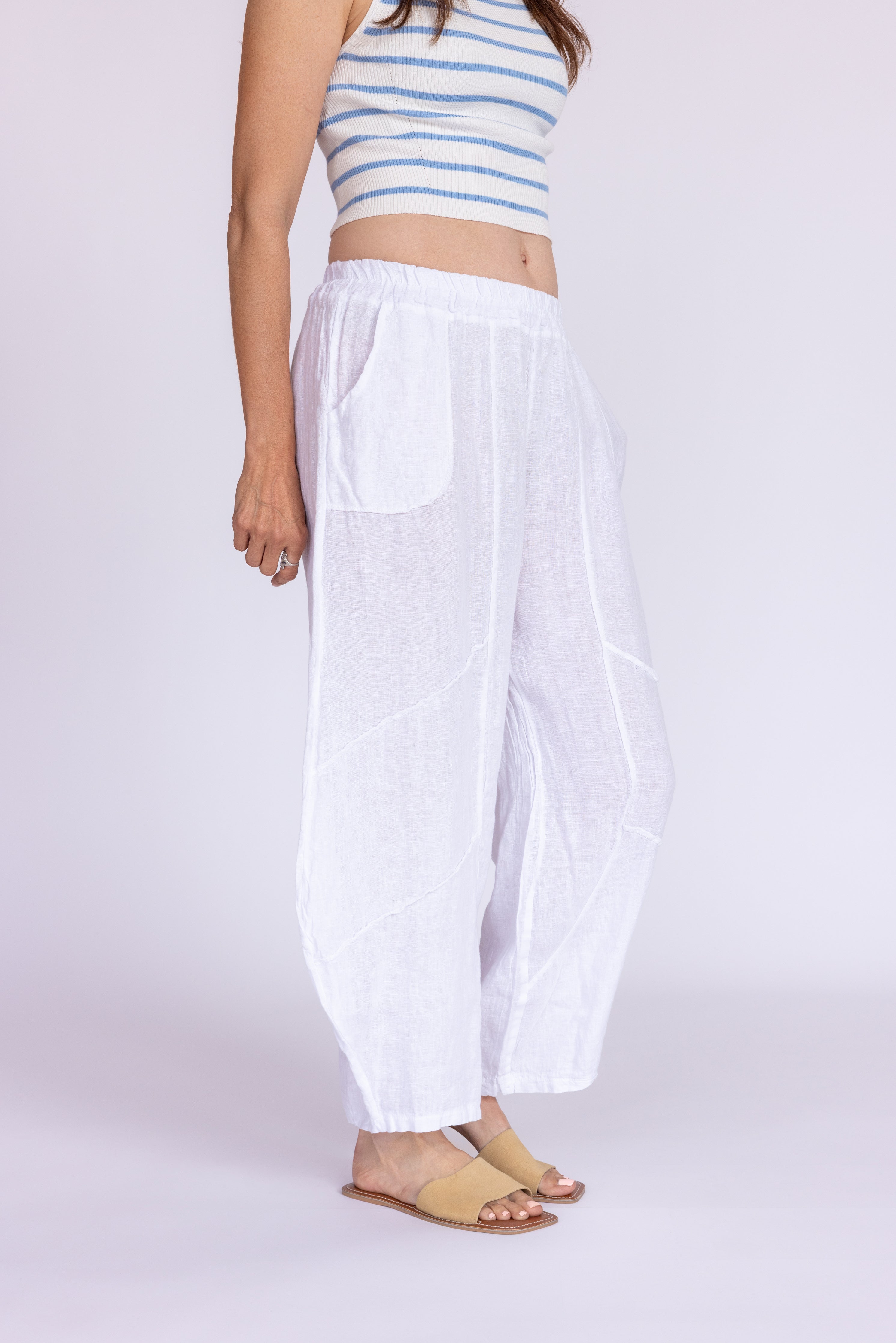 Barrel Linen Pants