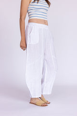 Barrel Linen Pants