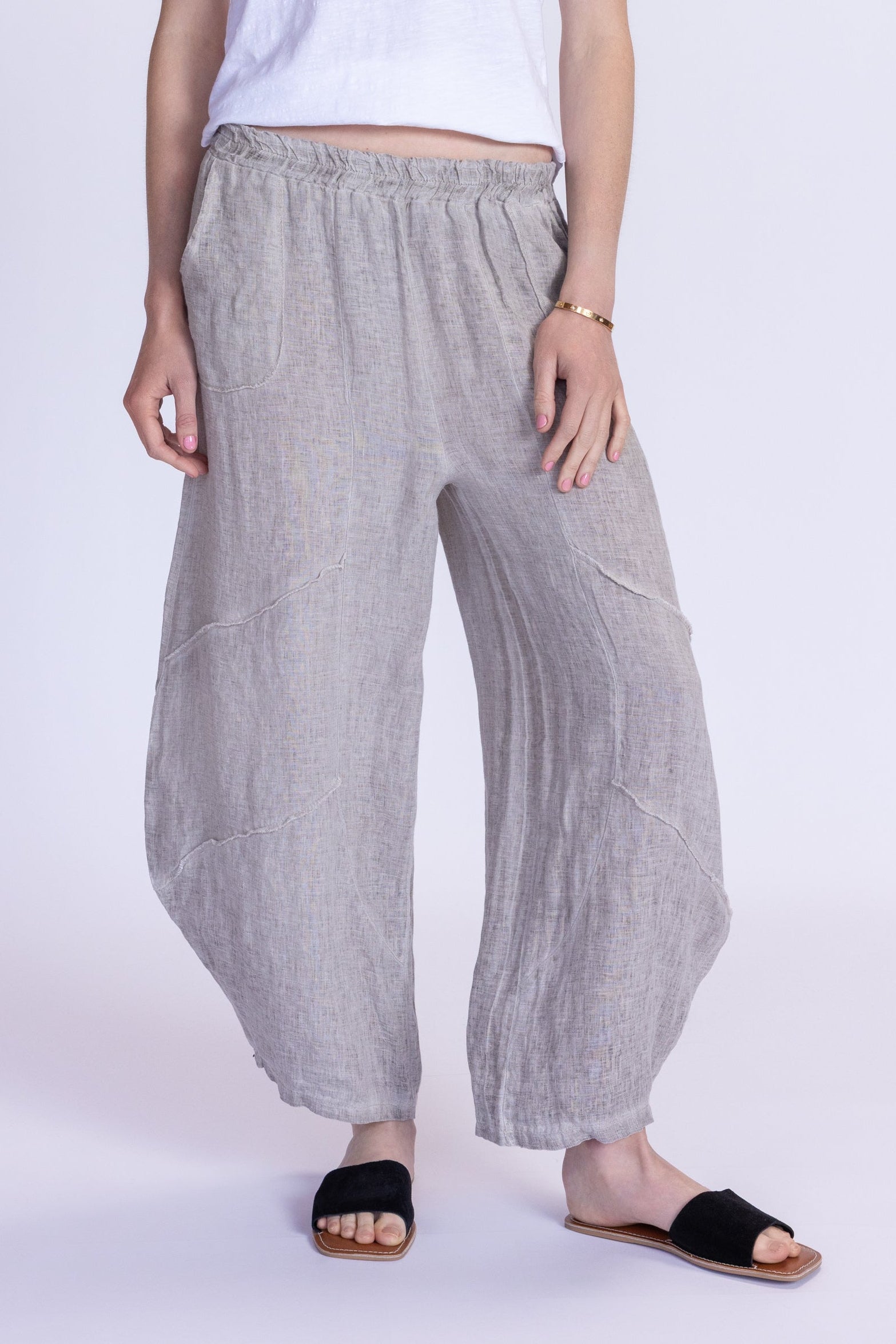 Barrel Linen Pants