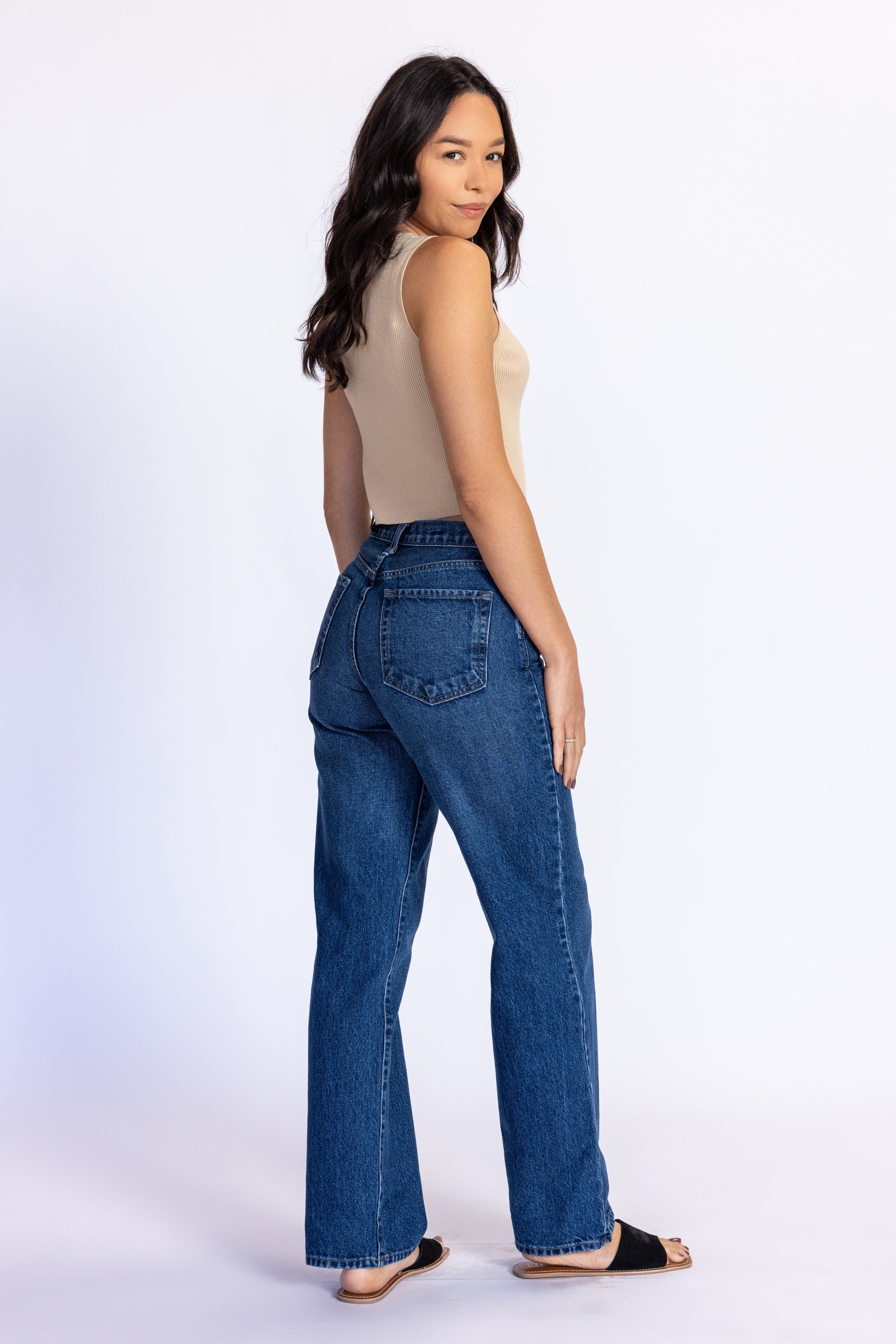 California Classic Wide Leg Jeans