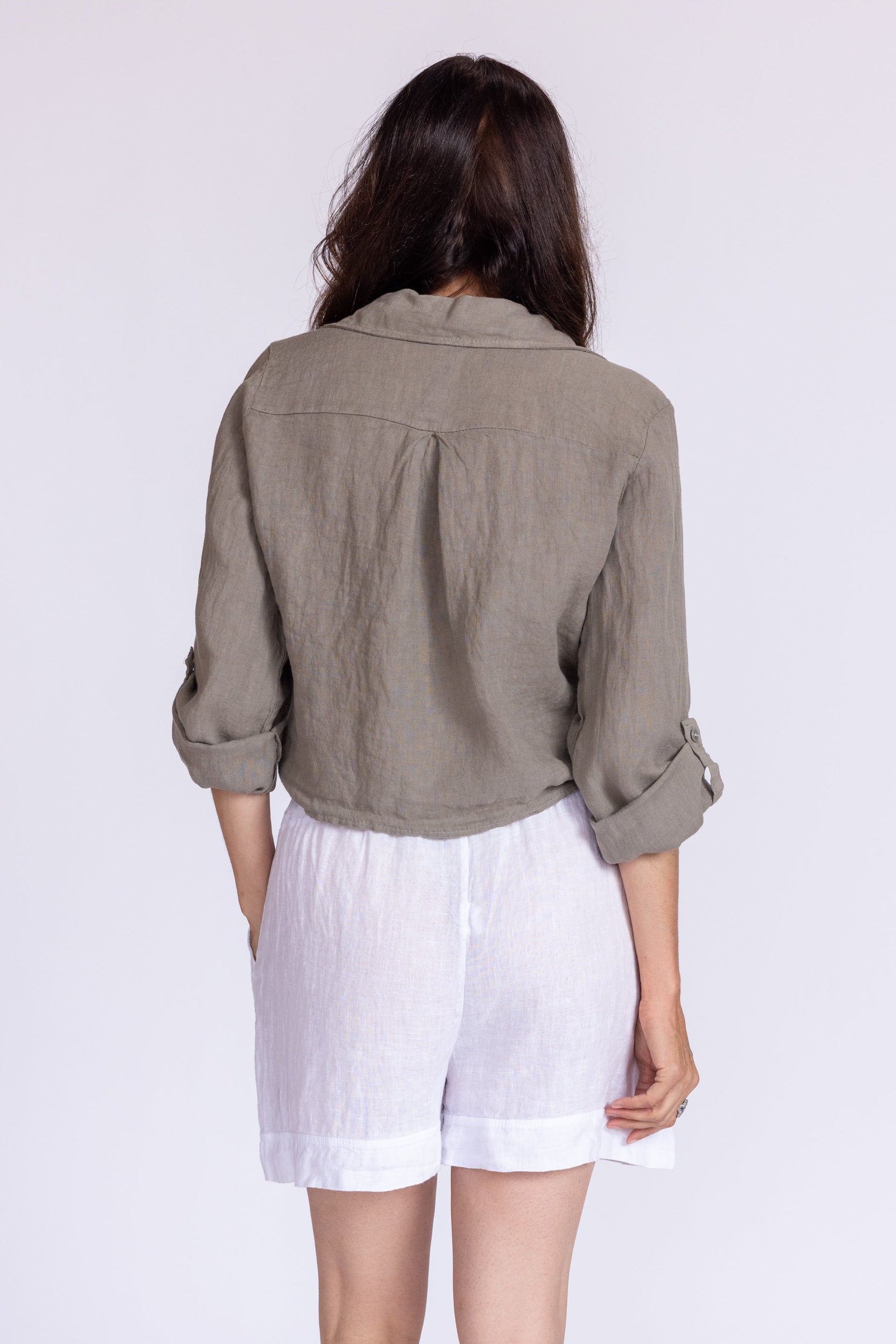 Florence Linen Tie Top