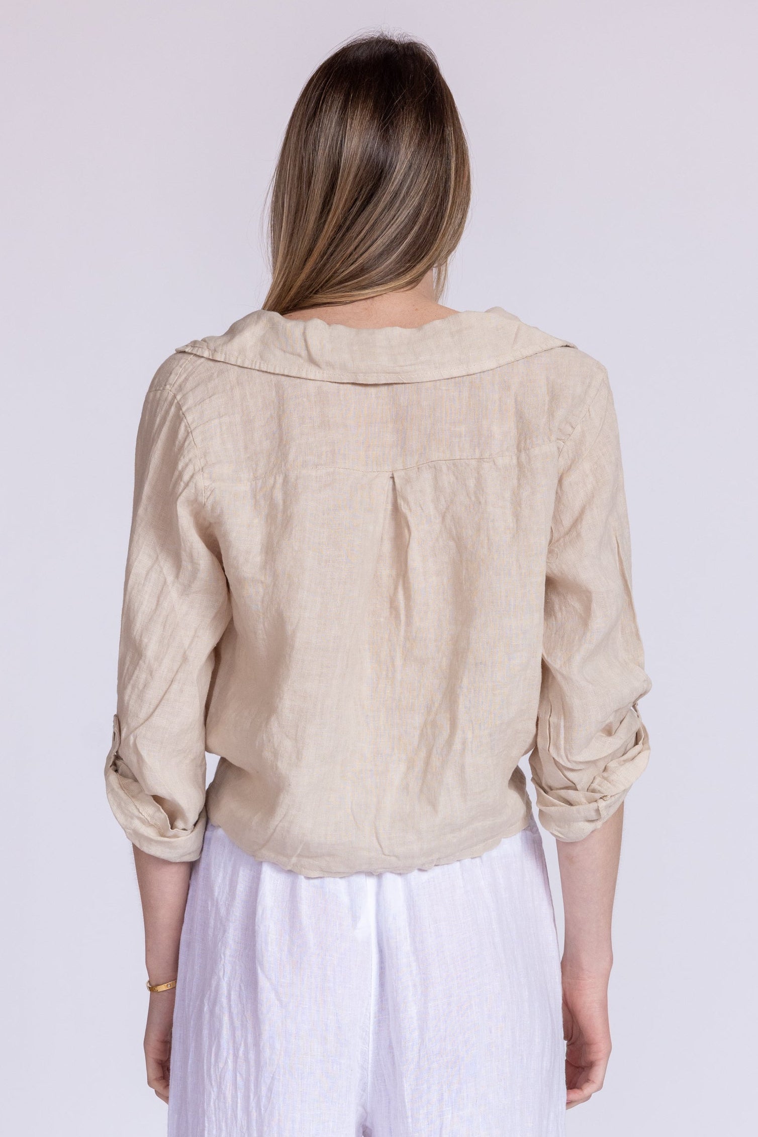 Florence Linen Tie Top