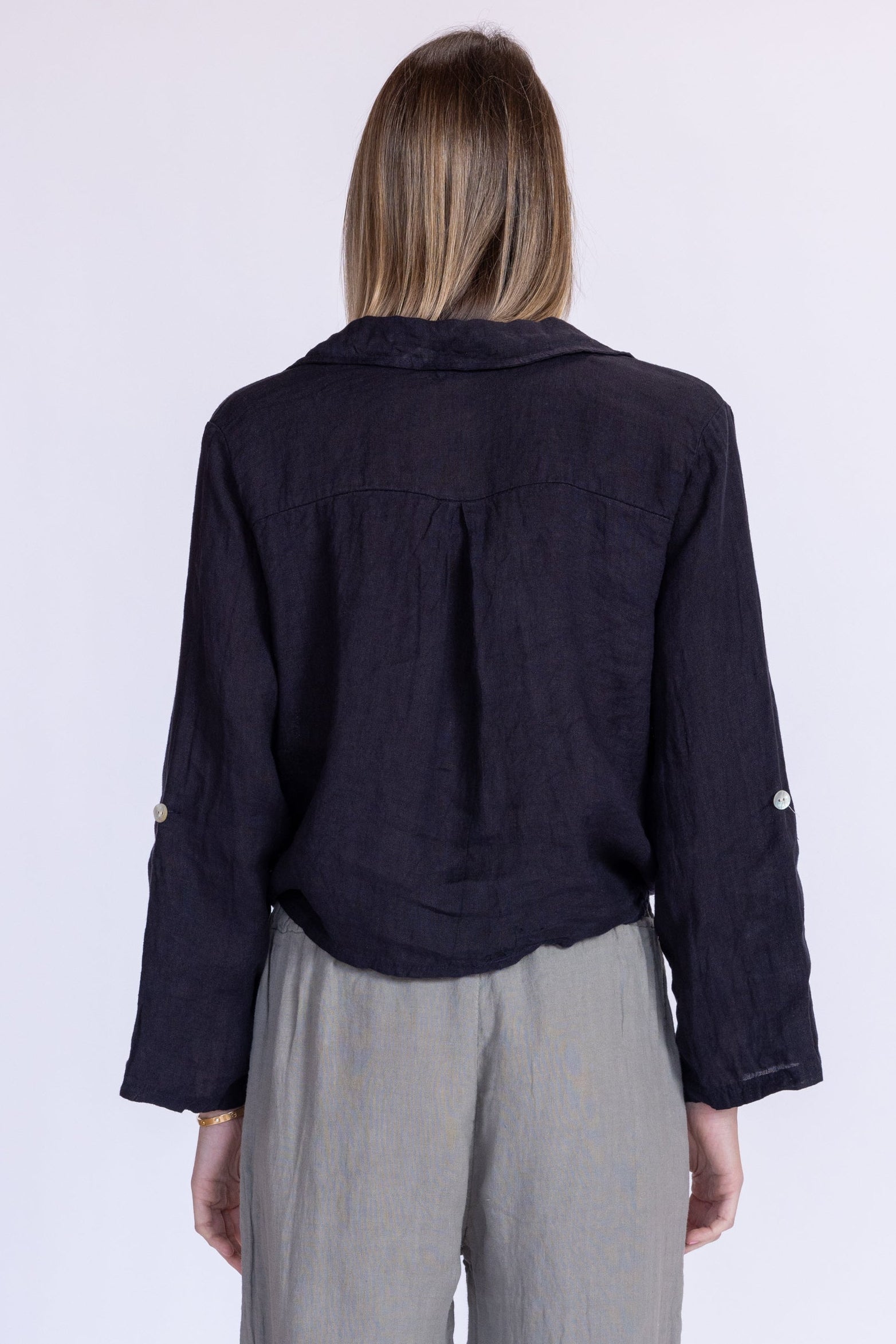 Florence Linen Tie Top