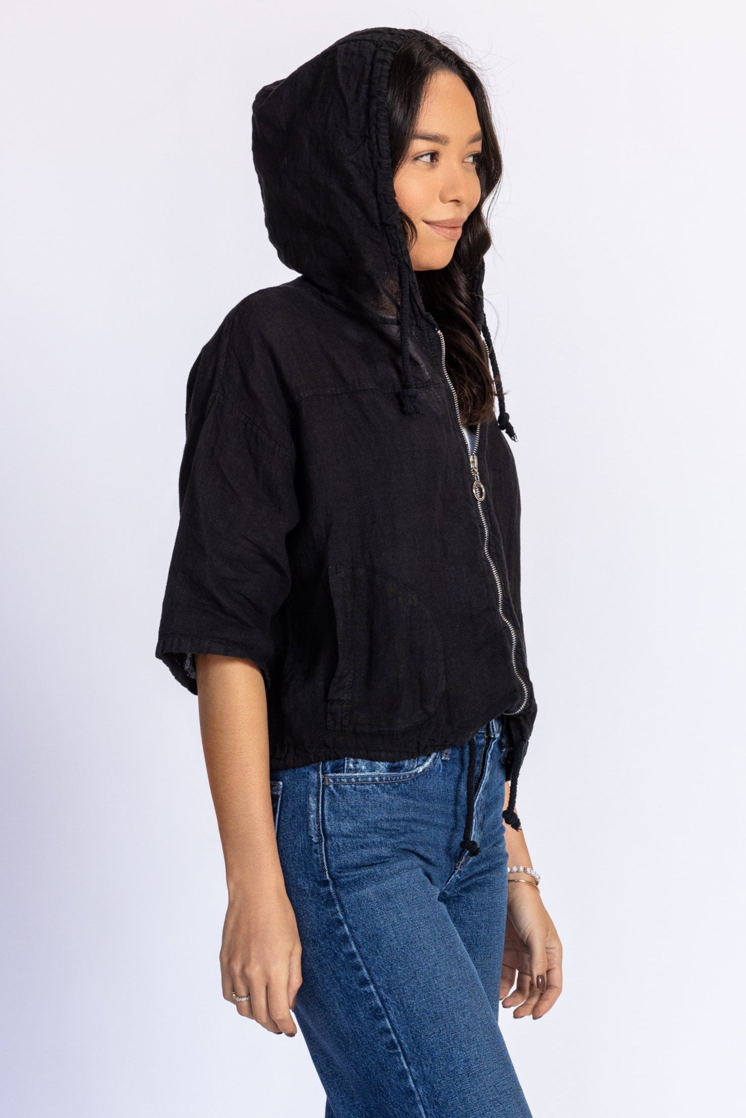 Linen Zip-Up