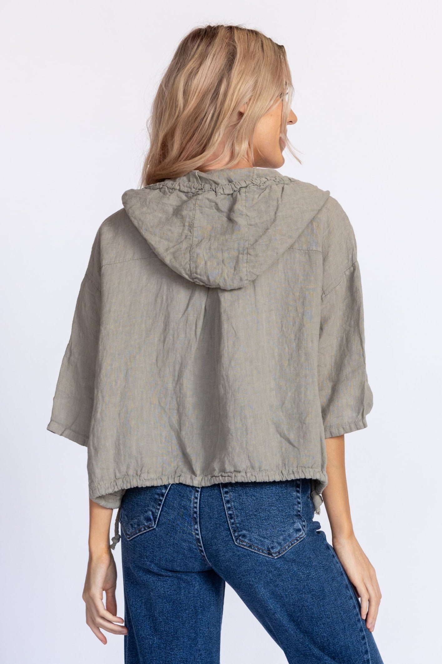 Linen Zip-Up