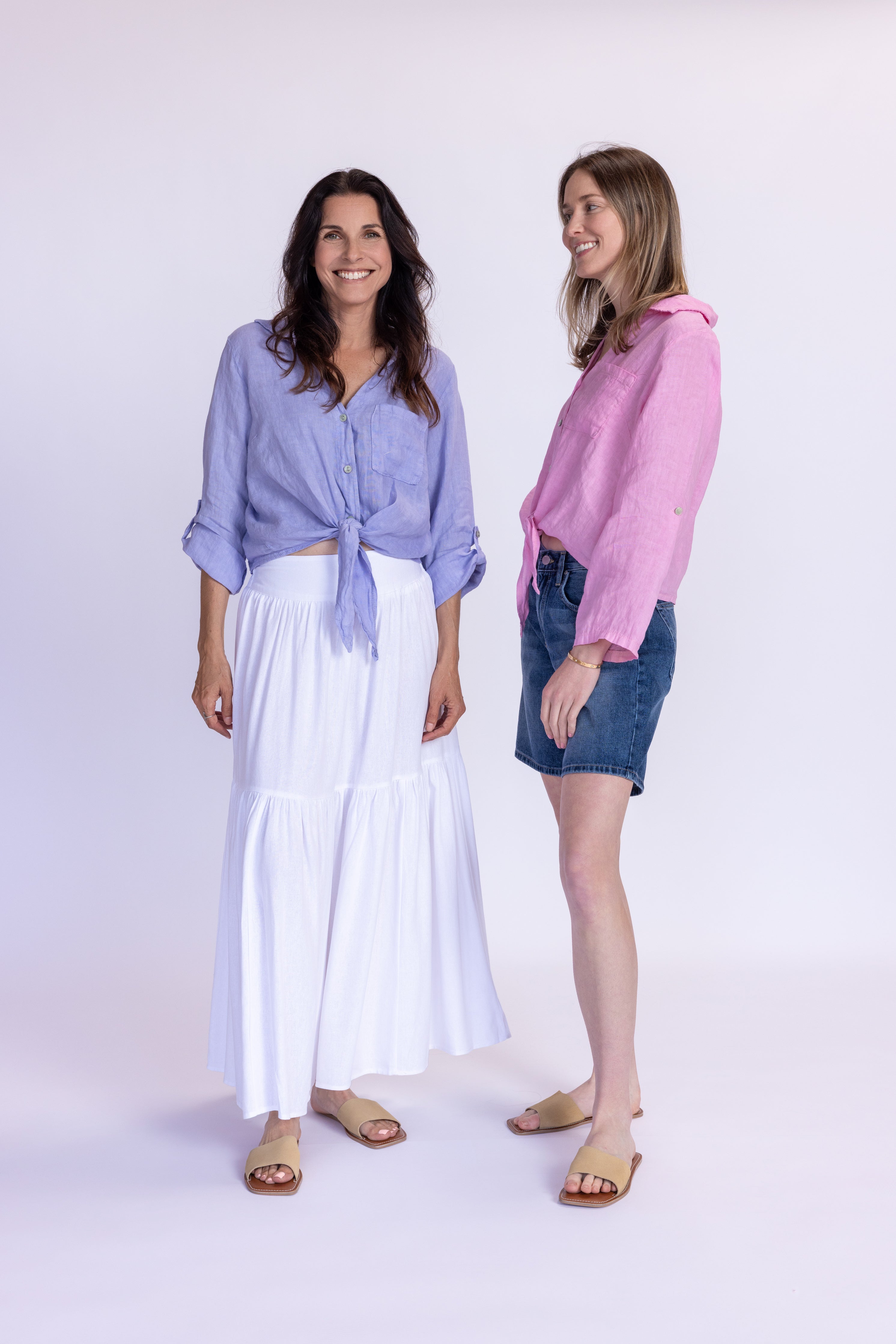 Florence Linen Tie Top