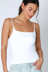 Solid Spaghetti Strap Tank