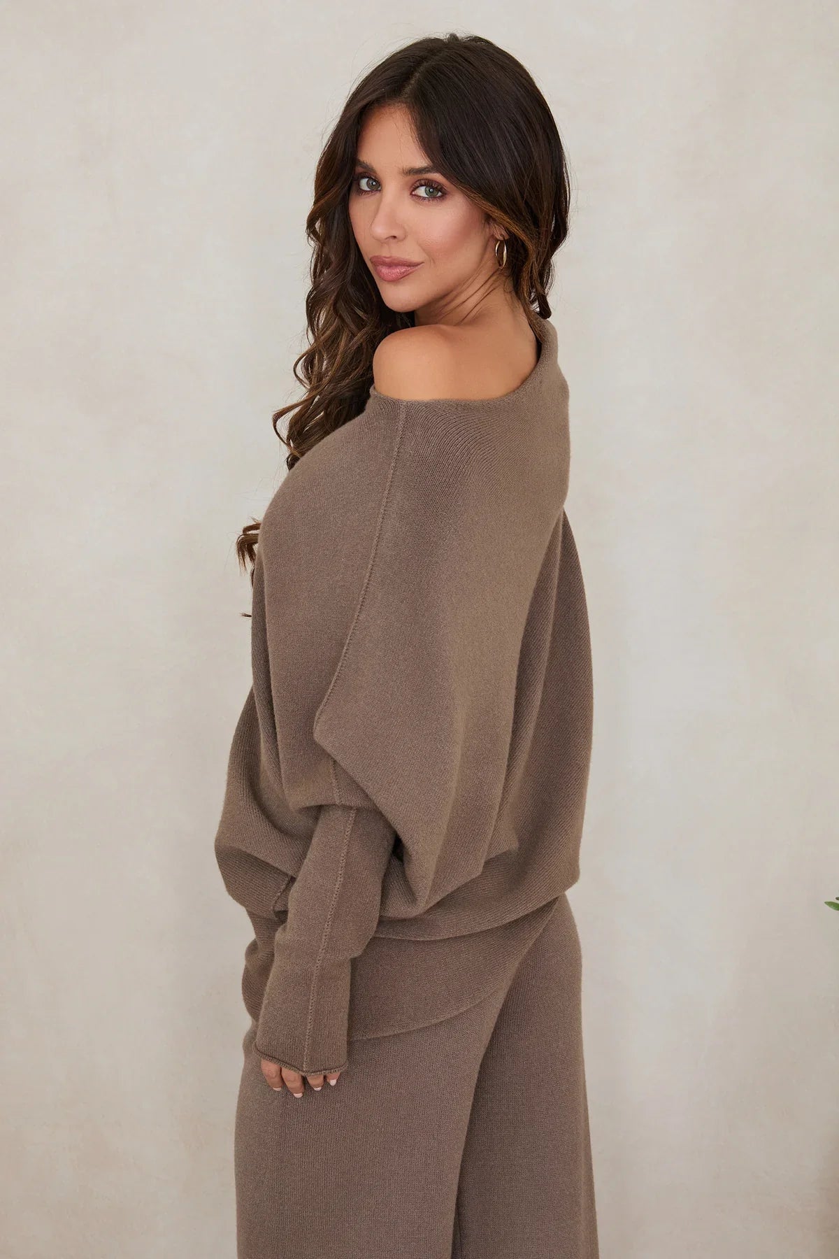 Cassie Asymmetrical Drape Sweater